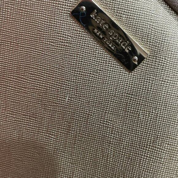 KATE SPADE LAPTOP NOTEBOOK CASE METALLIC GOLD 13 ‘ VERSATILE FUNCTIONAL - Picture 6 of 12